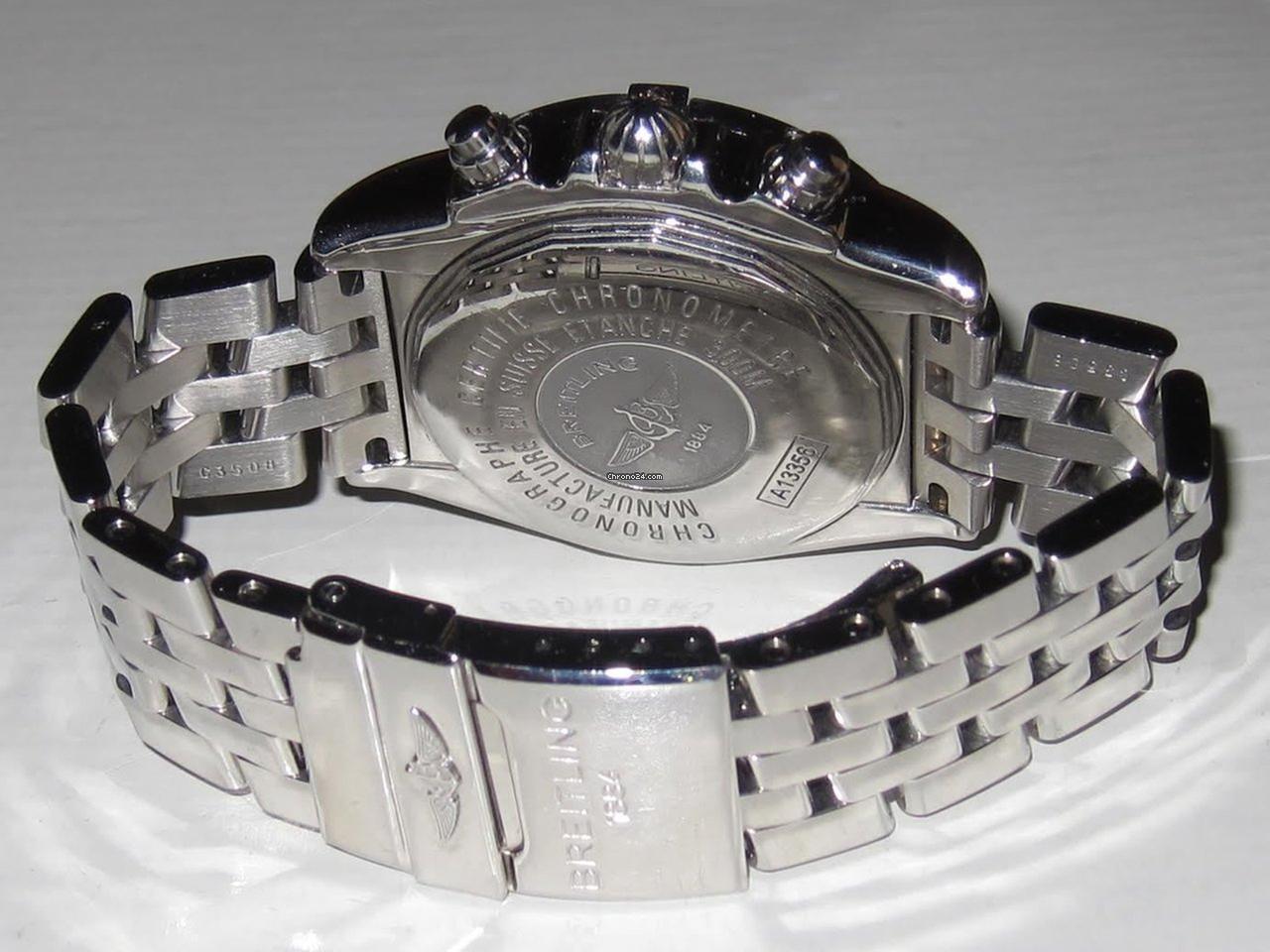 Breitling Chronomat Evolution Automatic Men's Watch With Steel Case and Strap Authentic Luxury Timepiece