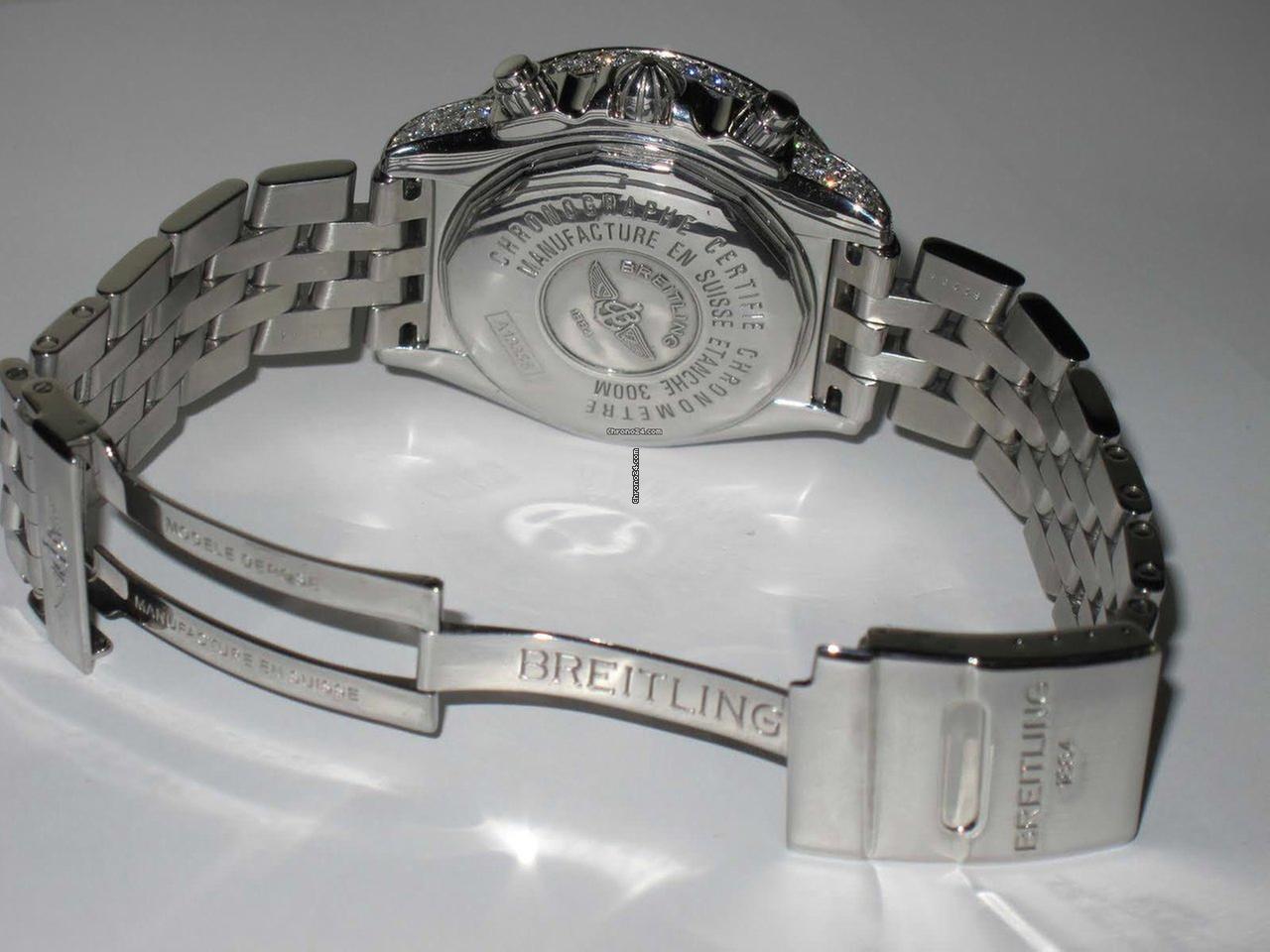 Breitling Chronomat Evolution Automatic Men's Watch With Steel Case and Strap Authentic Luxury Timepiece