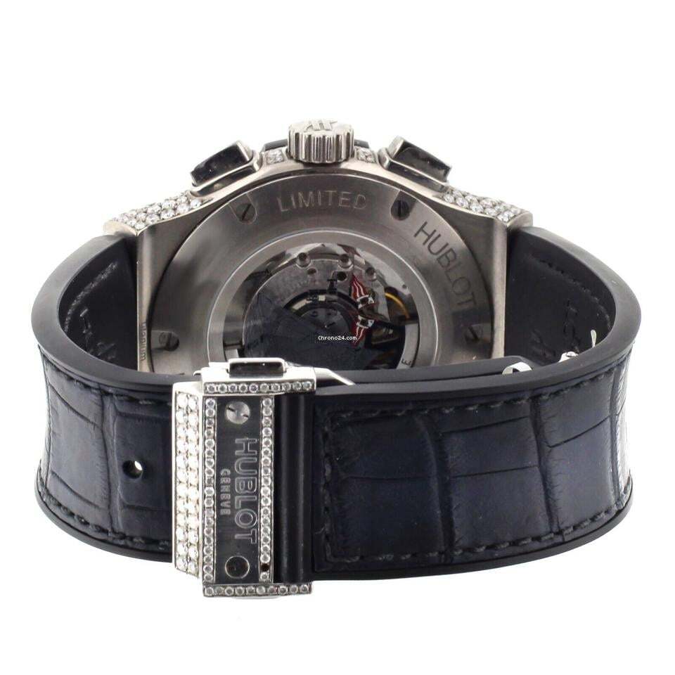 Hublot Classic Fusion Chronograph Automatic Men's Watch Titanium Case With Leather Strap Authentic Luxury Timepiece