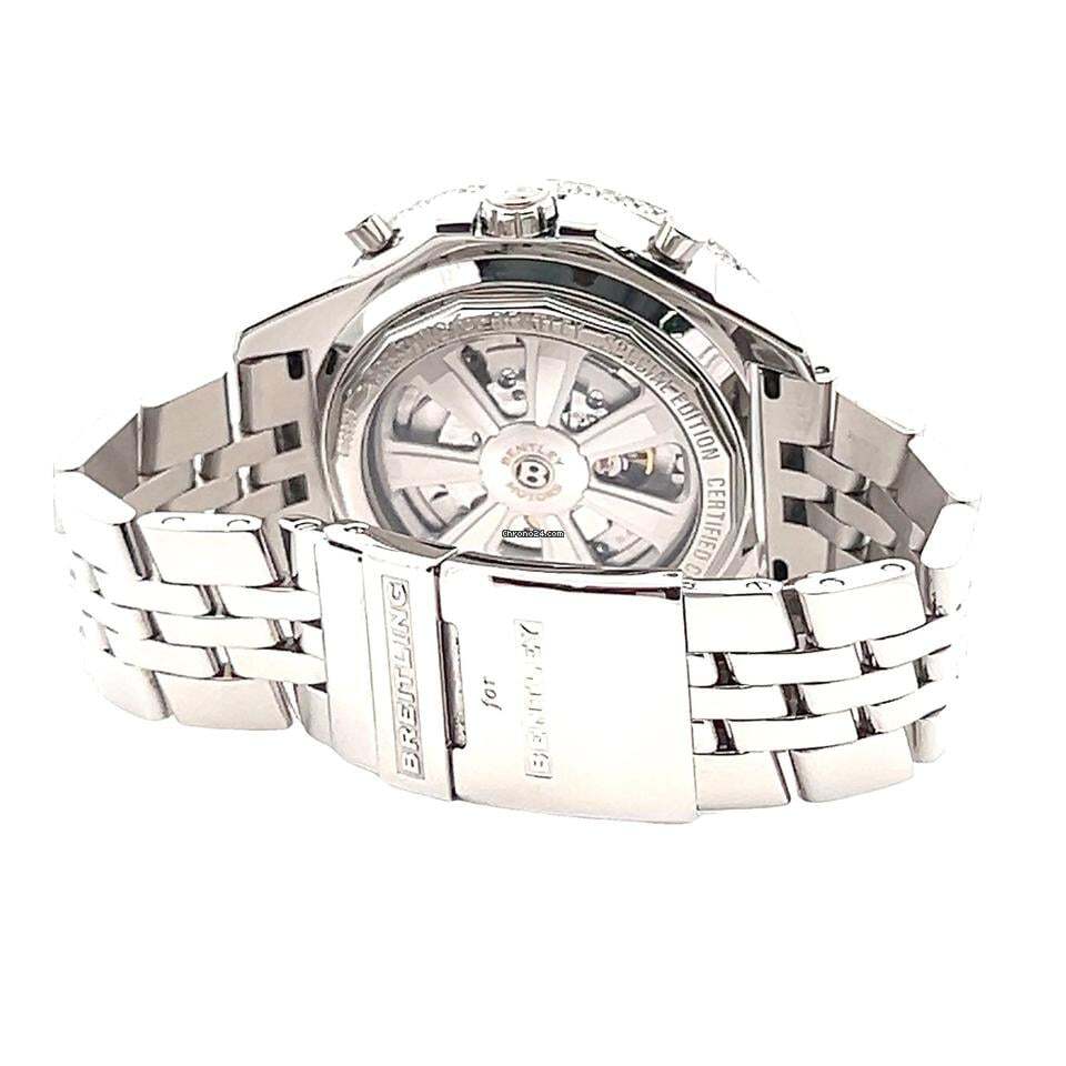 Breitling Bentley Barnato Automatic Men's Watch With Steel Case and Strap Authentic Luxury Timepiece