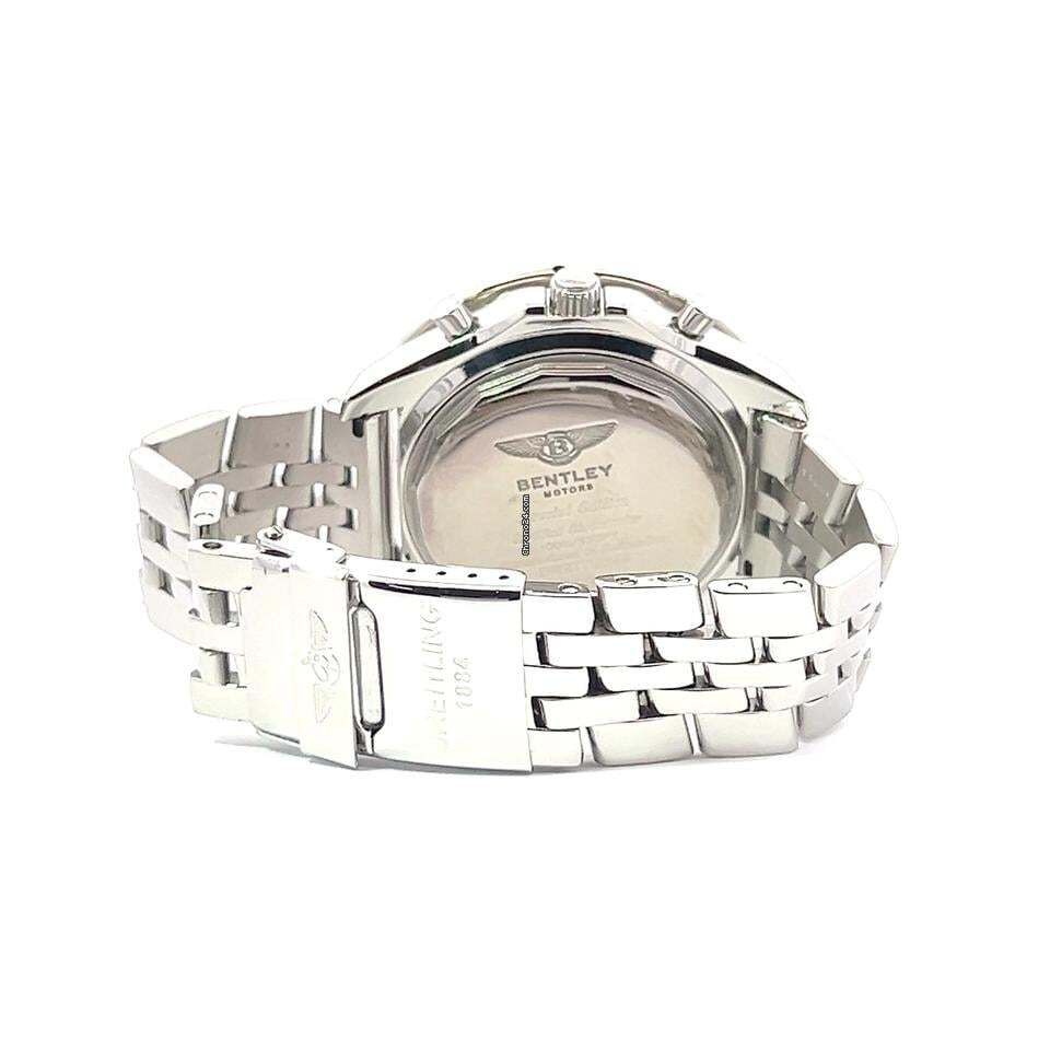 Breitling Bentley Motors Automatic Unisex Watch With Steel Case and Strap Authentic Luxury Timepiece