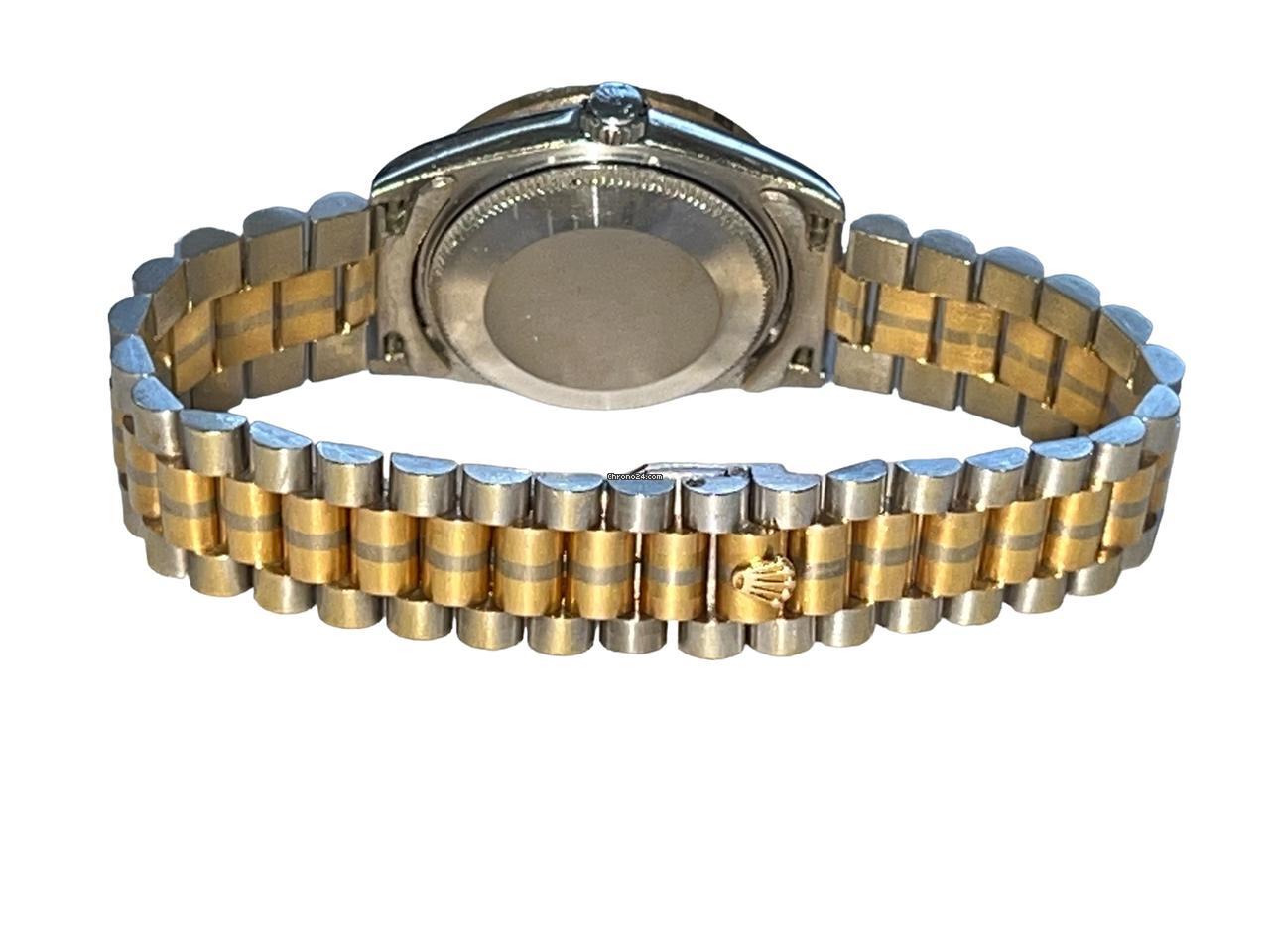 Rolex Datejust Automatic Women's Watch White Gold Case With Strap Authentic Luxury Timepiece