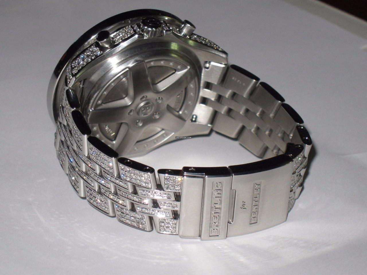 Breitling Bentley 6.75 Automatic Unisex Watch With Steel Case and Strap Authentic Luxury Timepiece