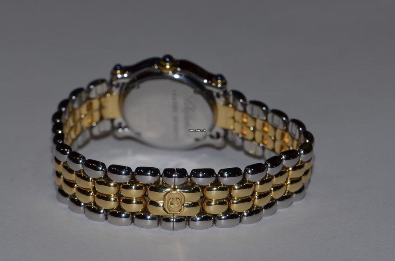 Chopard Happy Sport Quartz Women's Watch Gold/Steel Case With Gold/Steel Strap Authentic Luxury Timepiece