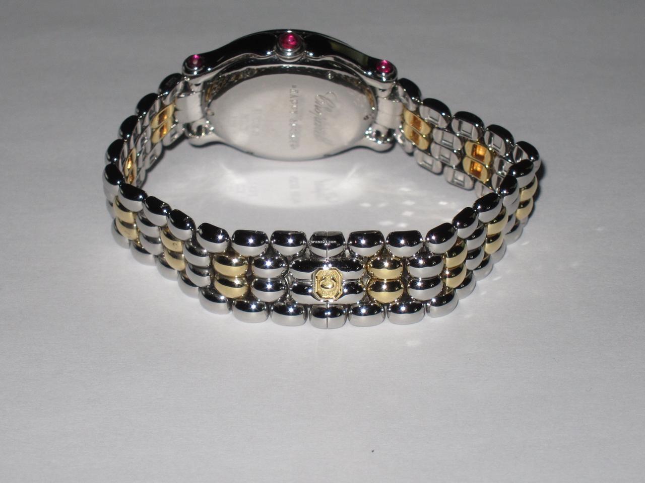 Chopard Happy Sport Quartz Women's Watch Gold/Steel Case With Gold/Steel Strap Authentic Luxury Timepiece