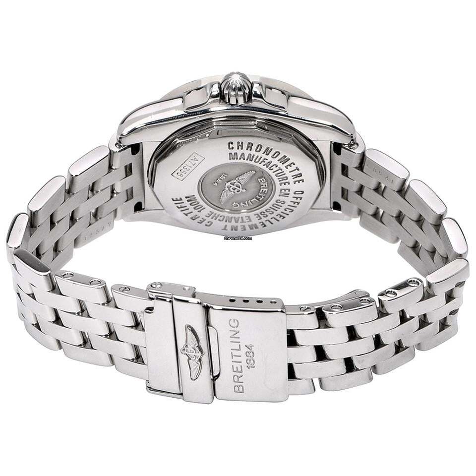 Breitling Cockpit Lady Quartz Women's Watch With Steel Case and Strap Authentic Luxury Timepiece