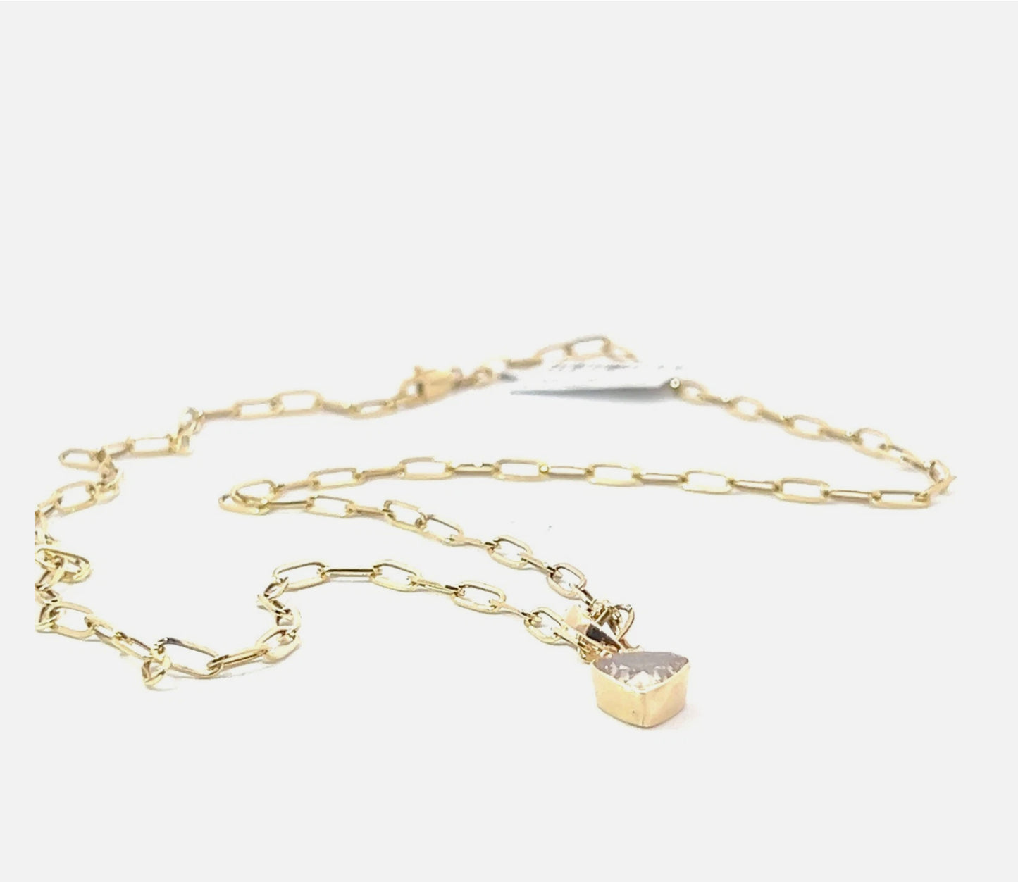 14K Yellow Gold Heart Champagne Diamond Pendant - 2.00 ct - 21" Chain Necklace