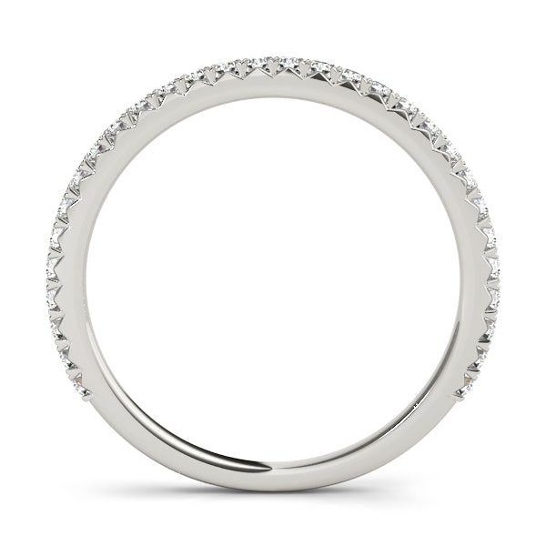 14K White Gold Wedding Band With 0.30 TCW Diamond (Lab Grown VS-SI1, E/F/G)