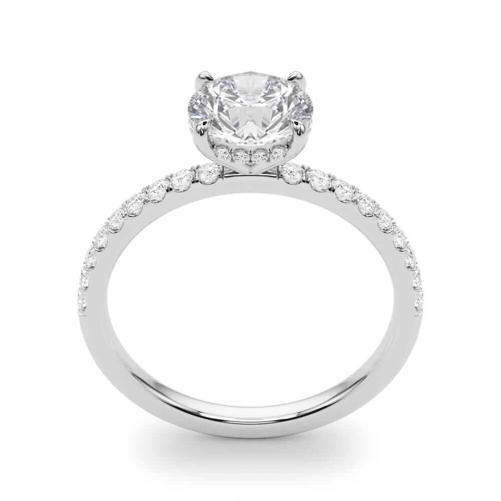 14K White Gold Single Row Rd Center With 1.26 TCW Diamond (Lab Grown VS-SI1, E/F/G)