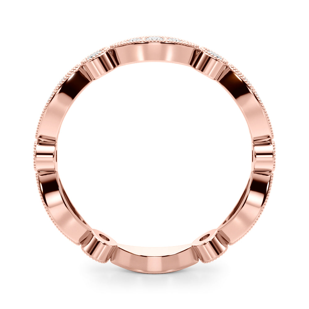 14K Rose Gold Lab Grown Diamond Stackable Ring With 0.34 TCW Diamond (Lab Grown VS-SI1, E/F/G)