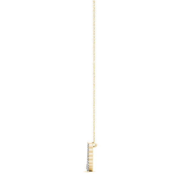 14K Yellow Gold Lab Grown Diamond Necklace With 0.18 TCW Diamond (Lab Grown VS-SI1, E/F/G)
