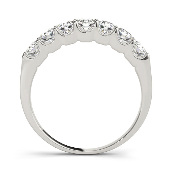 14K White Gold Wedding Bands Prong Set With 1.05 TCW Diamond (Lab Grown VS-SI1, E/F/G)