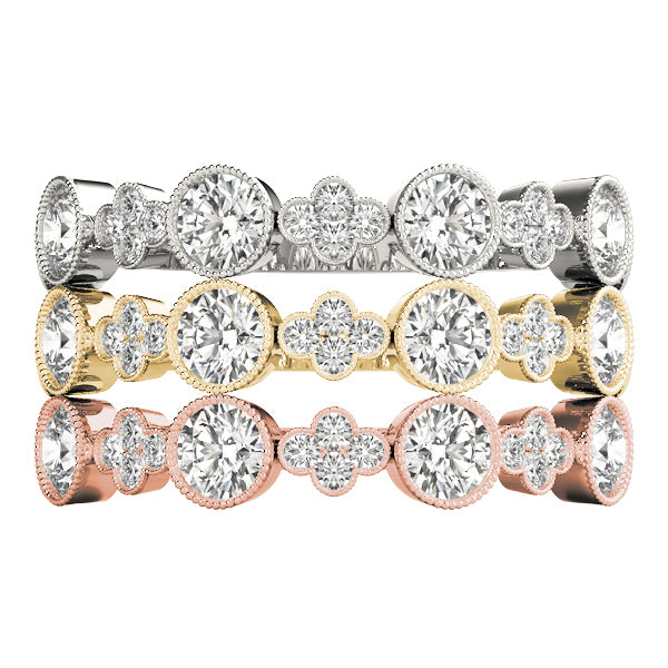 14K White Gold Stackable Ring With 0.30 TCW Diamond (Lab Grown VS-SI1, E/F/G)