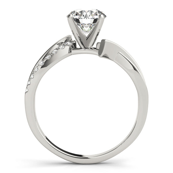 14K White Gold Engagement Ring With 0.05 TCW Diamond (Lab Grown VS-SI1, E/F/G)