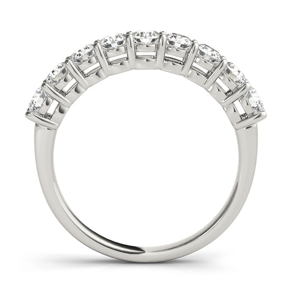 14K White Gold Wedding Bands Prong Set With 1.35 TCW Diamond (Lab Grown VS-SI1, E/F/G)