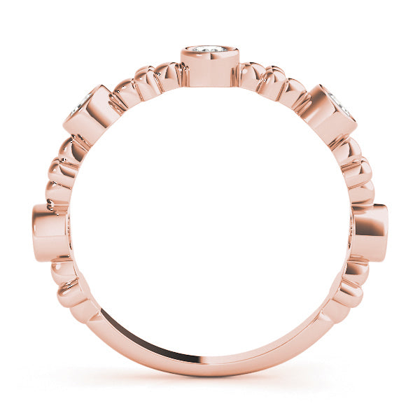 14K Rose Gold Fashion Band With 0.40 TCW Diamond (Lab Grown VS-SI1, E/F/G)