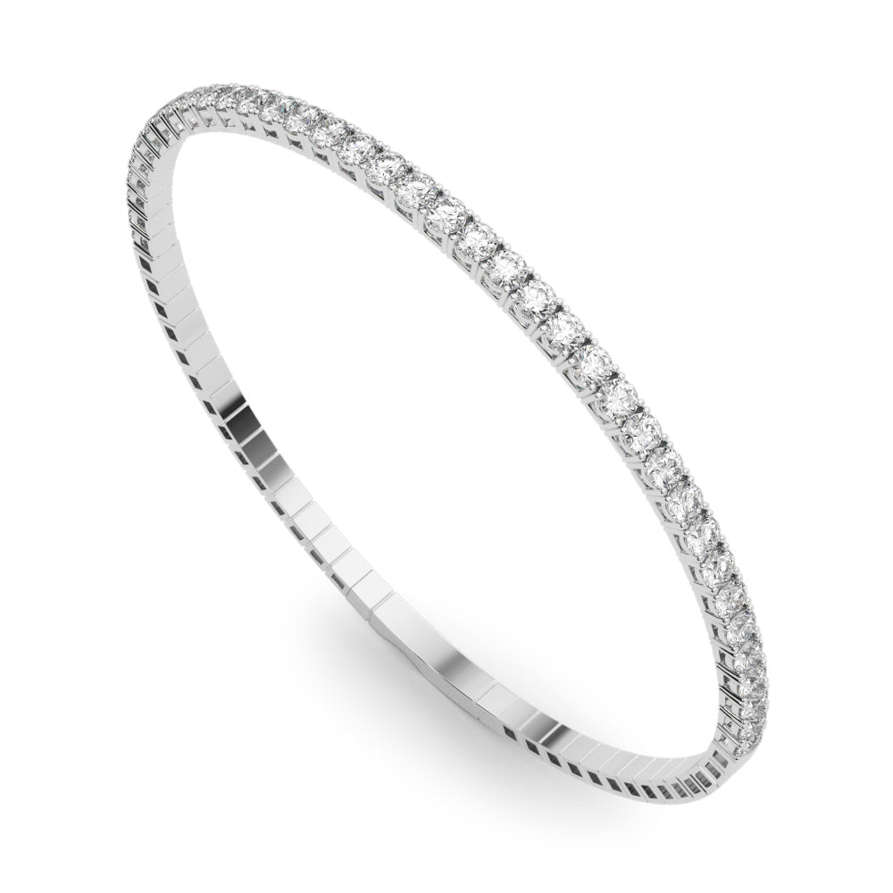 14K White Gold Lab Grown Diamond Bracelet With 1.90 TCW Diamond (Lab Grown VS-SI1, E/F/G)