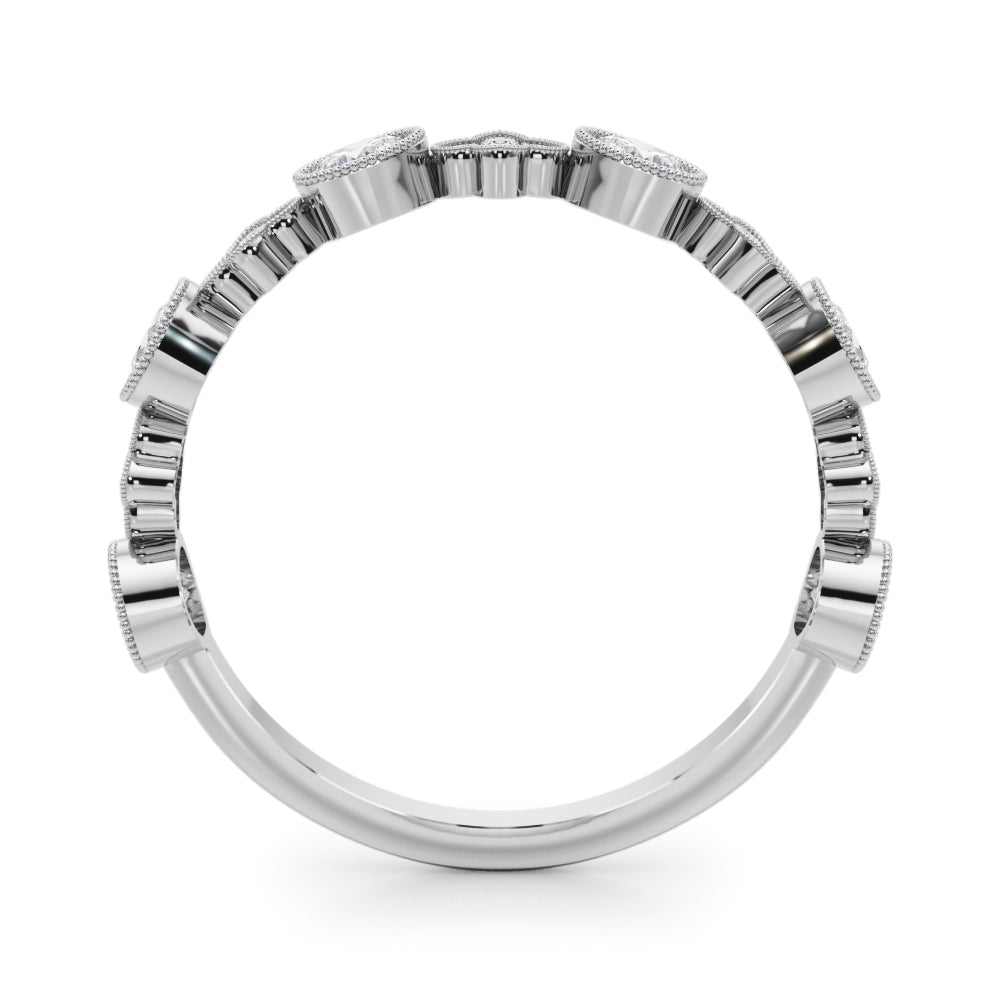 14K White Gold Lab Grown Diamond Stackable Ring With 0.30 TCW Diamond (Lab Grown VS-SI1, E/F/G)
