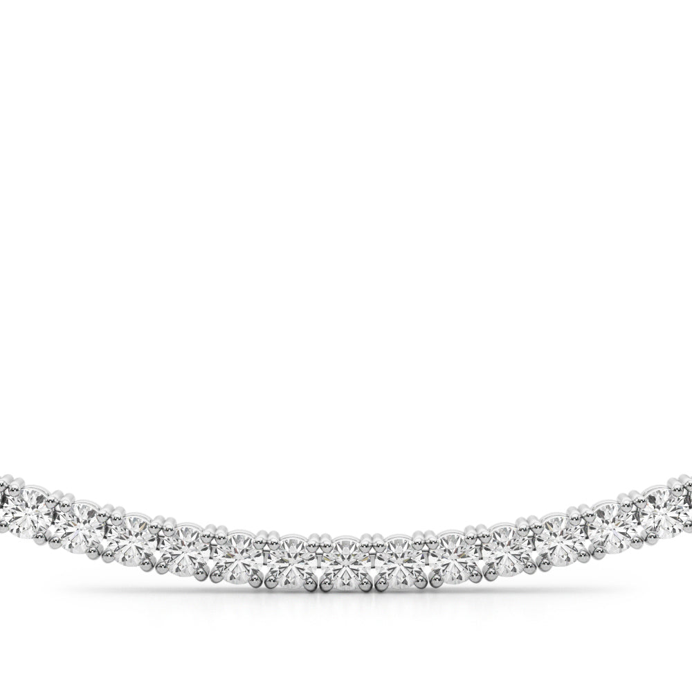 14K White Gold Lab Grown Diamond Necklace With 5.25 TCW Diamond (Lab Grown VS-SI1, E/F/G)