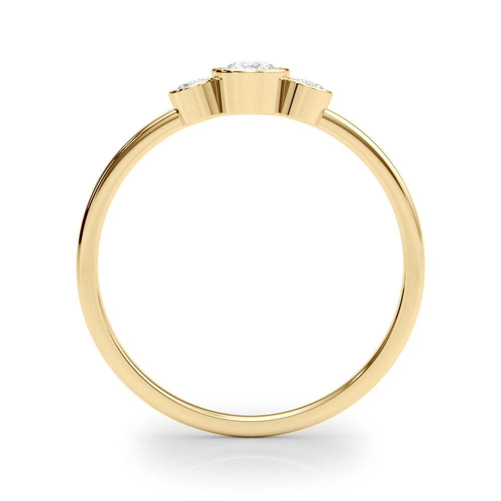 14K Yellow Gold Lab Grown Diamond Fashion Ring With 0.18 TCW Diamond (Lab Grown VS-SI1, E/F/G)