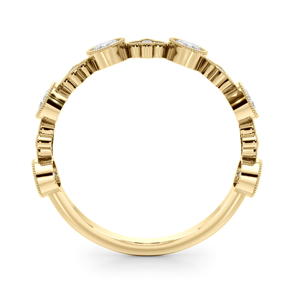 14K Yellow Gold Lab Grown Diamond Stackable Ring With 0.30 TCW Diamond (Lab Grown VS-SI1, E/F/G)