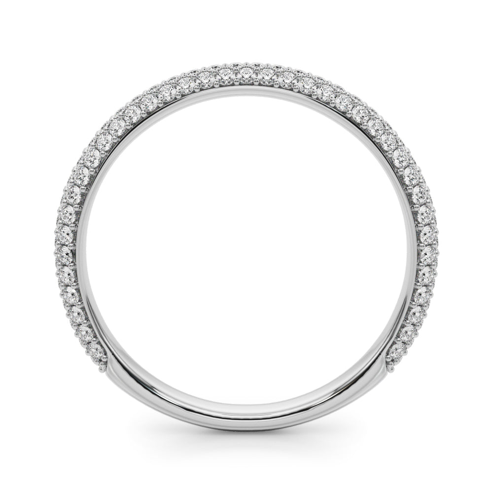 14K White Gold Lab Grown Diamond Fashion Band With 0.49 TCW Diamond (Lab Grown VS-SI1, E/F/G)