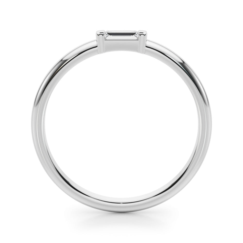 14K White Gold Lab Grown Diamond Fashion Band With 0.12 TCW Diamond (Lab Grown VS-SI1, E/F/G)