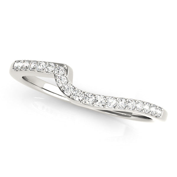 14K White Gold Wedding Bands Prong Set With 0.22 TCW Diamond (Lab Grown VS-SI1, E/F/G)