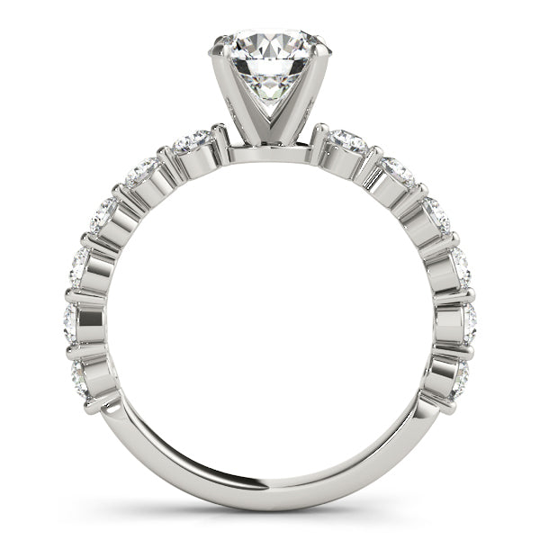 14K White Gold Single Prong Engagement Ring With 0.36 TCW Diamond (Lab Grown VS-SI1, E/F/G)