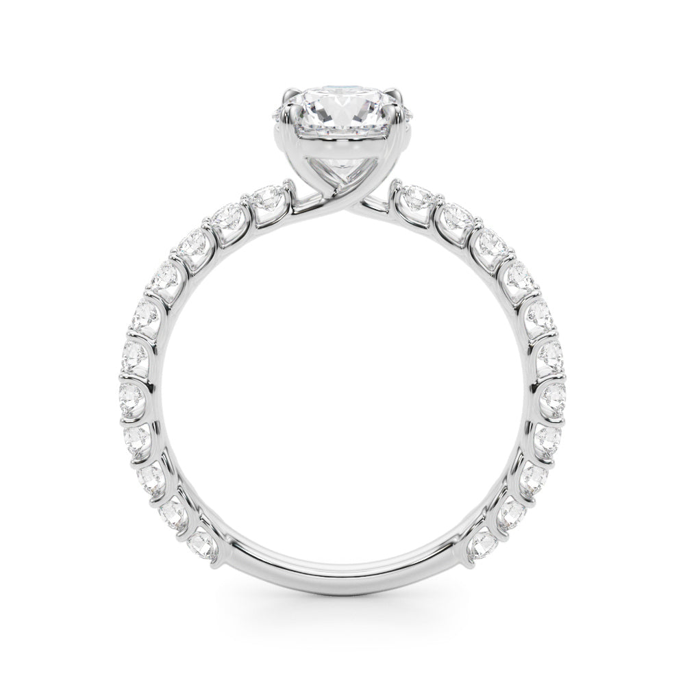 14K White Gold Engagement Rings With 2.16 TCW Diamond (Lab Grown VS-SI1, E/F/G)