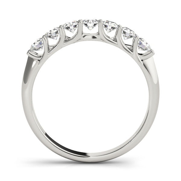 14K White Gold Wedding Bands Prong Set With 0.35 TCW Diamond (Lab Grown VS-SI1, E/F/G)