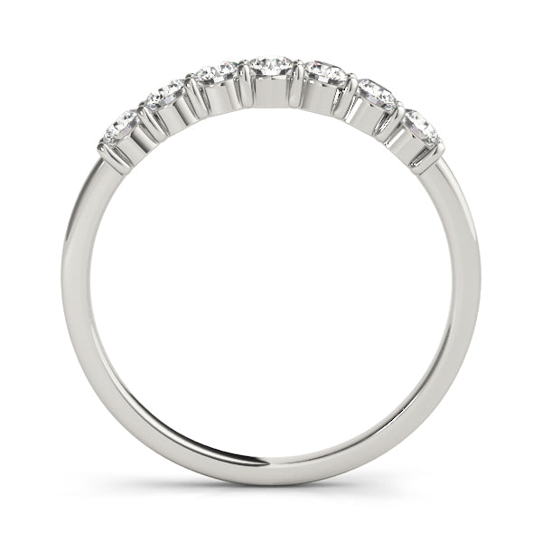 14K White Gold Straight Diamond Wedding Band With 0.70 TCW Diamond (SI1-SI2, G-H)