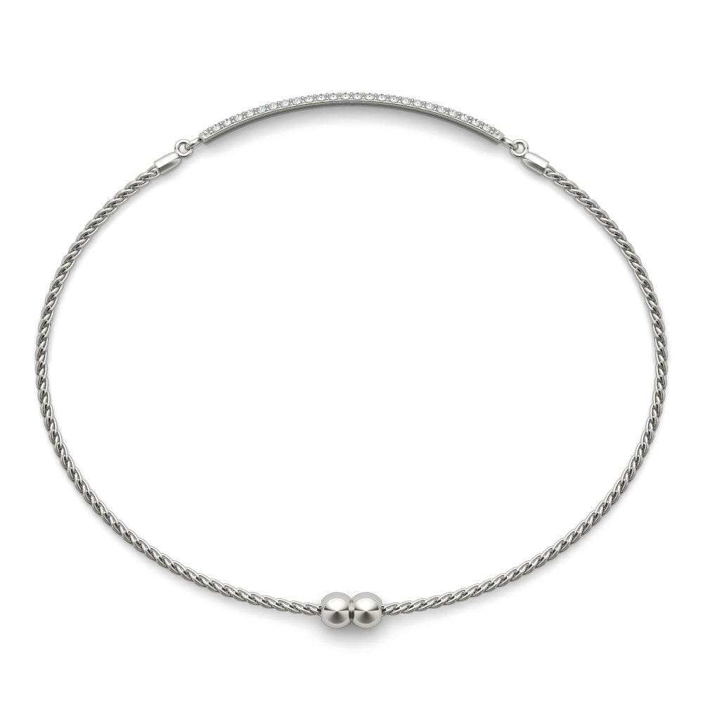 14K White Gold 3 Row Diamond Bracelet With 0.73 TCW Diamond (SI2, H-I)