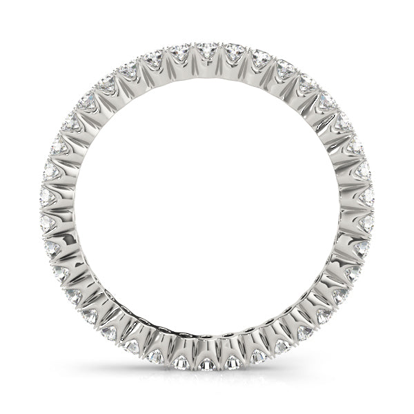 14K White Gold Wedding Bands Eternity With 0.26 TCW Diamond (SI1-SI2, G-H)