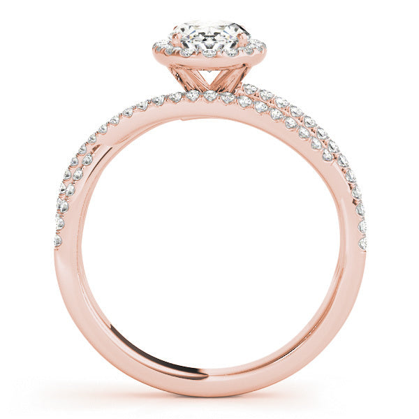 14K Rose Gold Engagement Ring With 1.32 TCW Diamond (SI1-SI2, G-H)