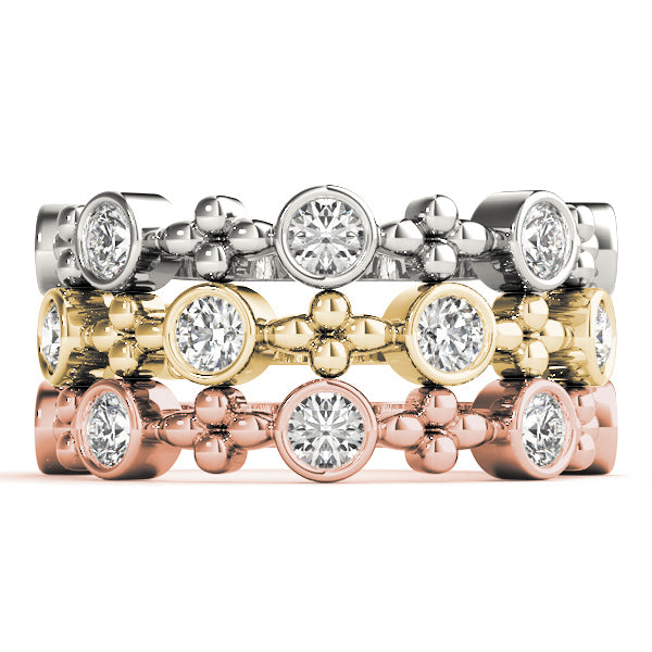 14K White Gold Fashion Band With 0.40 TCW Diamond (SI2, H-I)