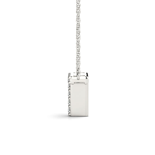 14K White Gold 1/20 Cttw T Initial With 0.04 TCW Diamond (I3 H-J)