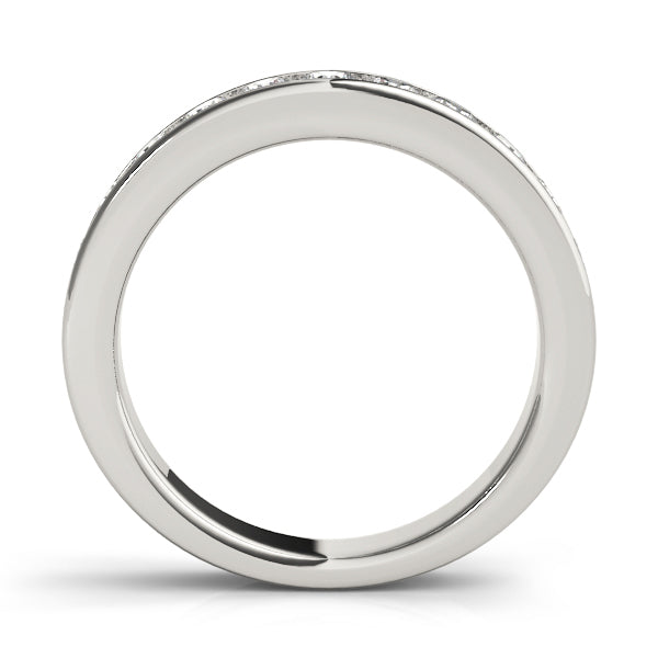 14K White Gold 11 Stone Channel Bd With 0.77 TCW Diamond (SI1-SI2, G-H)