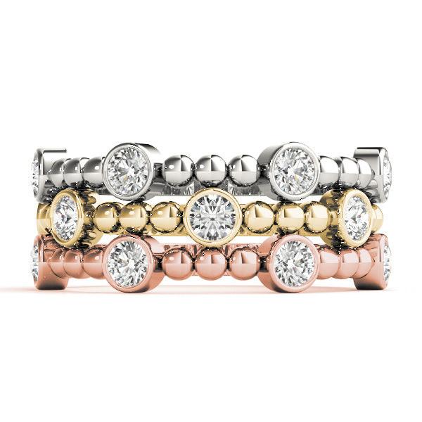 14K White Gold Fashion Band With 0.24 TCW Diamond (SI2, H-I)