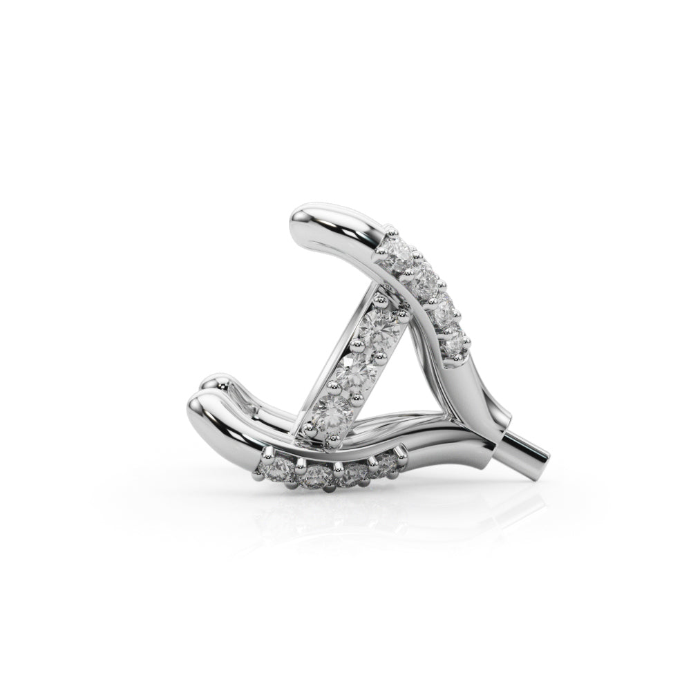 14K White Gold Hidden Halo Cushion Center With 1.07 TCW Diamond (SI1-SI2, G-H)