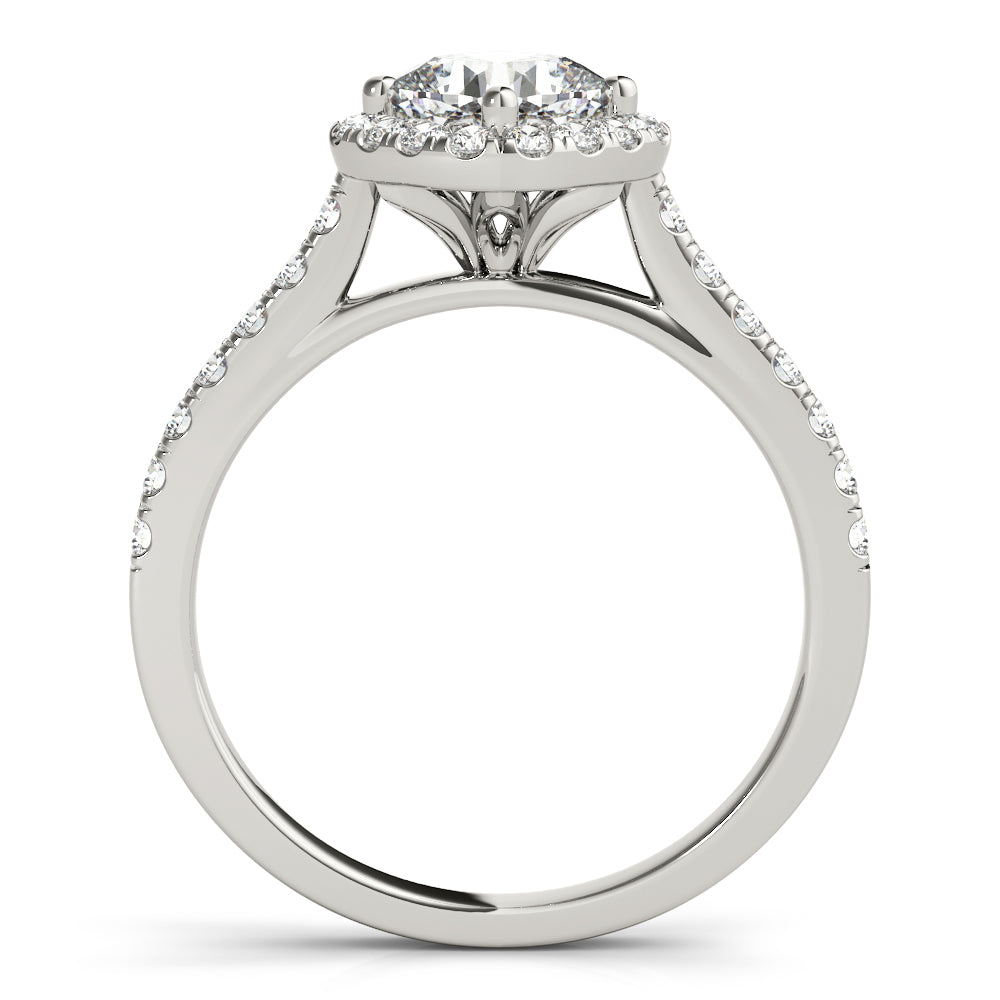 14K White Gold Engagement Ring With 1.30 TCW Diamond (SI1-SI2, G-H)