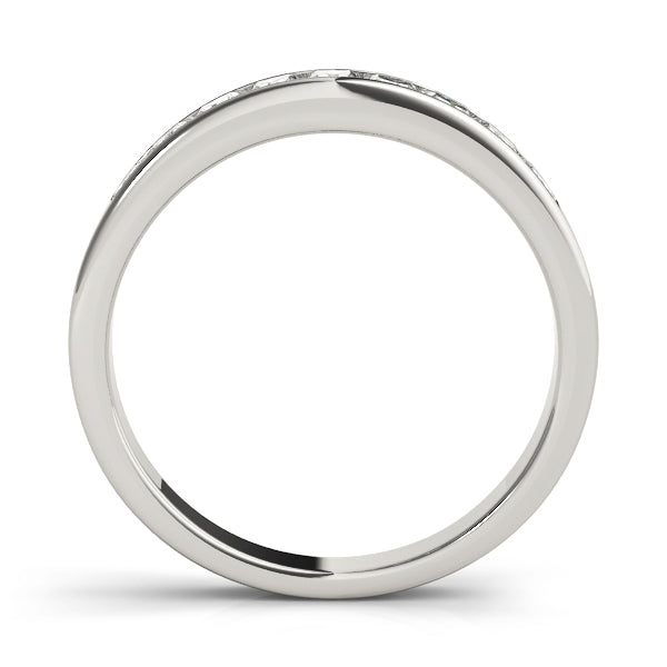 14K White Gold Wedding Bands Fancy Shape Princess With 0.63 TCW Diamond (SI2, H-I)