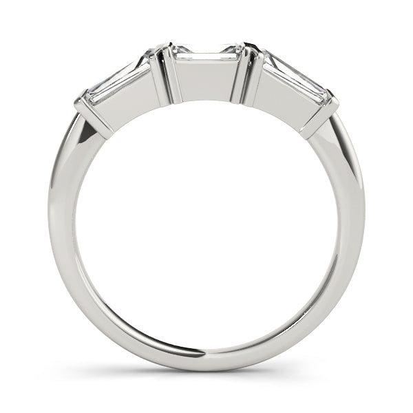 14K White Gold Wedding Bands Fancy Shape With 0.67 TCW Diamond (SI1-SI2, G-H)