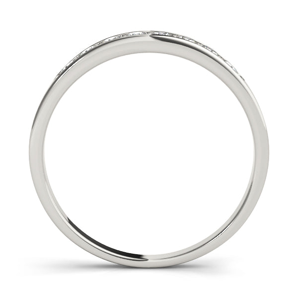 14K White Gold Wedding Bands Channel Set With 0.24 TCW Diamond (SI1-SI2, G-H)