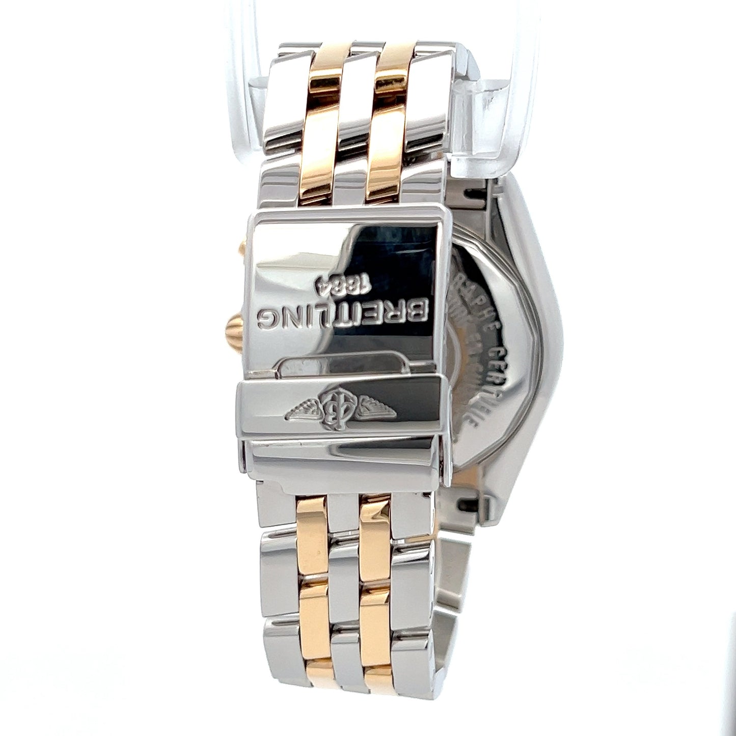 Mens Breitling Chronomat Evolution Chronograph 18K Yellow Gold / Steel Watch