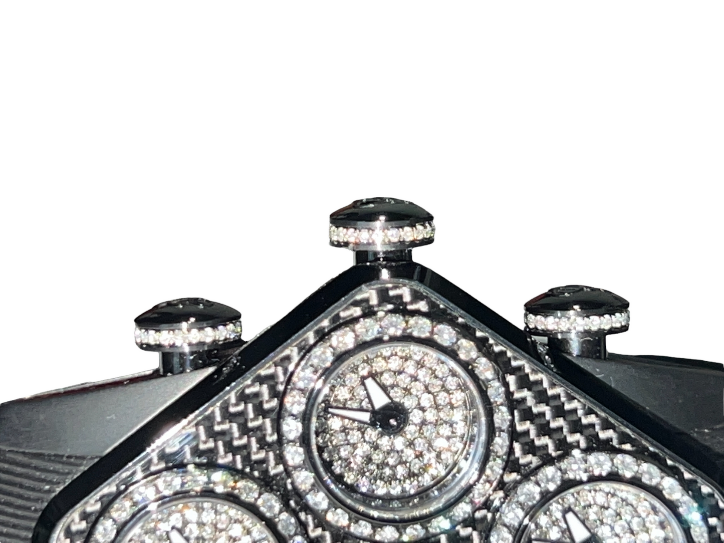 New Mens Jacob & Co. Grand Five 5 Time Zone Carbon Fiber Diamonds