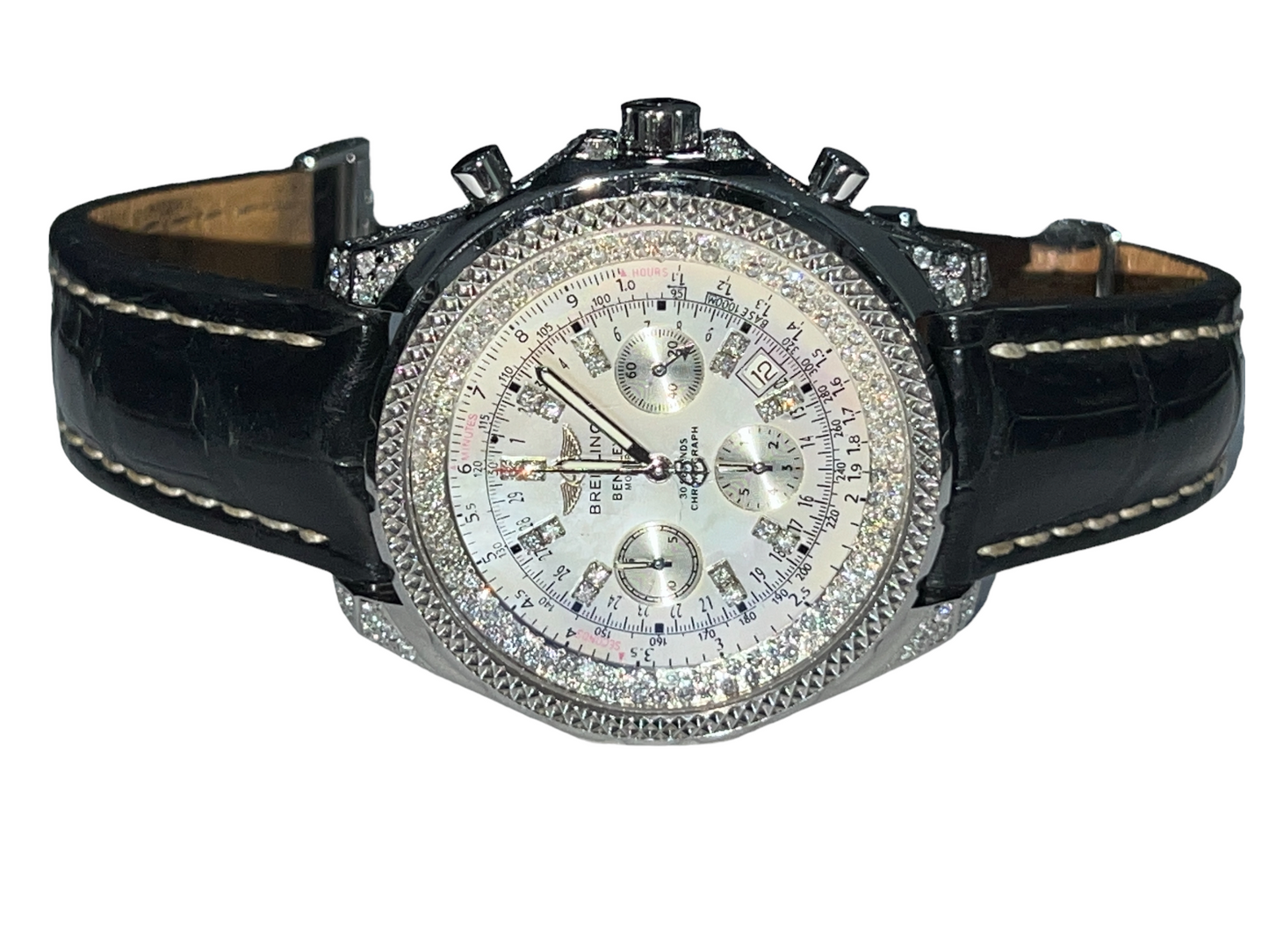 Mens Breitling Bentley Motors Chronograph Diamonds