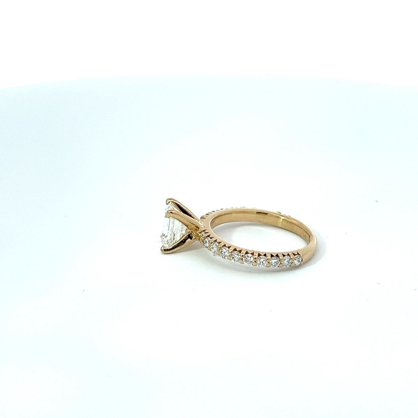 Gold Engagement Ring Diamonds 1.18 Center GIA VS1 G