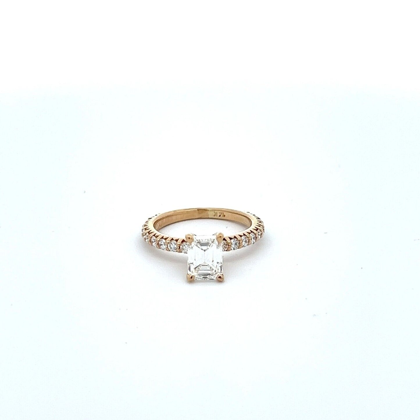 Gold Engagement Ring Diamonds 1.18 Center GIA VS1 G