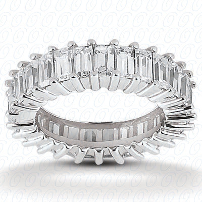 Baguette Prong Set Diamond Eternity Band - EWB238